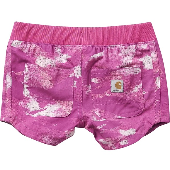 NWT Carhartt Girls' Lightweight Ripstop Camo Shorts - Picture 2 of 2